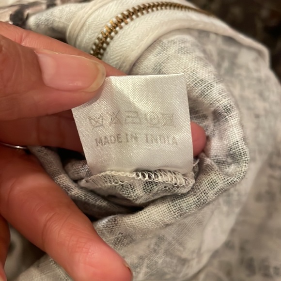 Saloni Phyton Print 100% Linen- Anthracite Jumpsuit - Picture 11 of 12